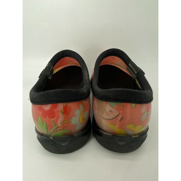 Sloggers Slip On Rain Garden Shoes Women's 6 Floral Butterfly Red Green Rubber F - Picture 5 of 9